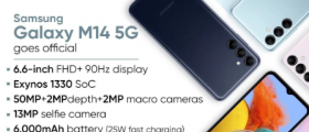 三星GalaxyM145G手机售价为13490卢比