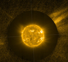 太阳轨道飞行器捕获太阳日冕的极紫外图像